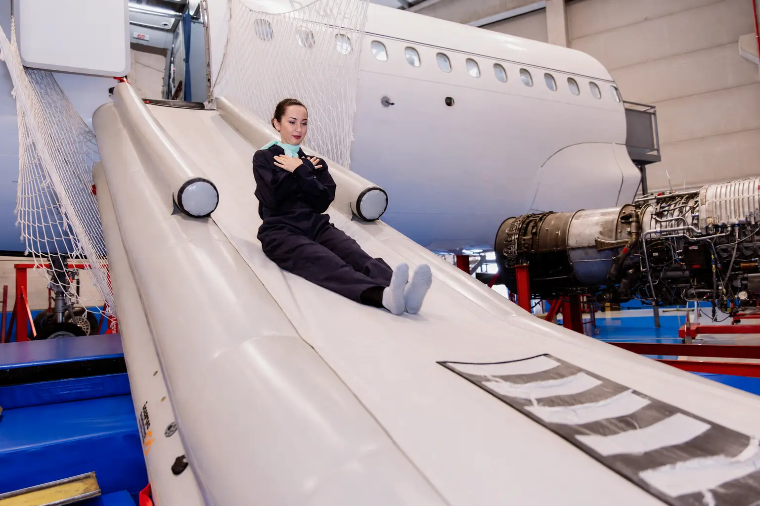 Rampa certificada para prácticas de mantenimiento de aeronaves