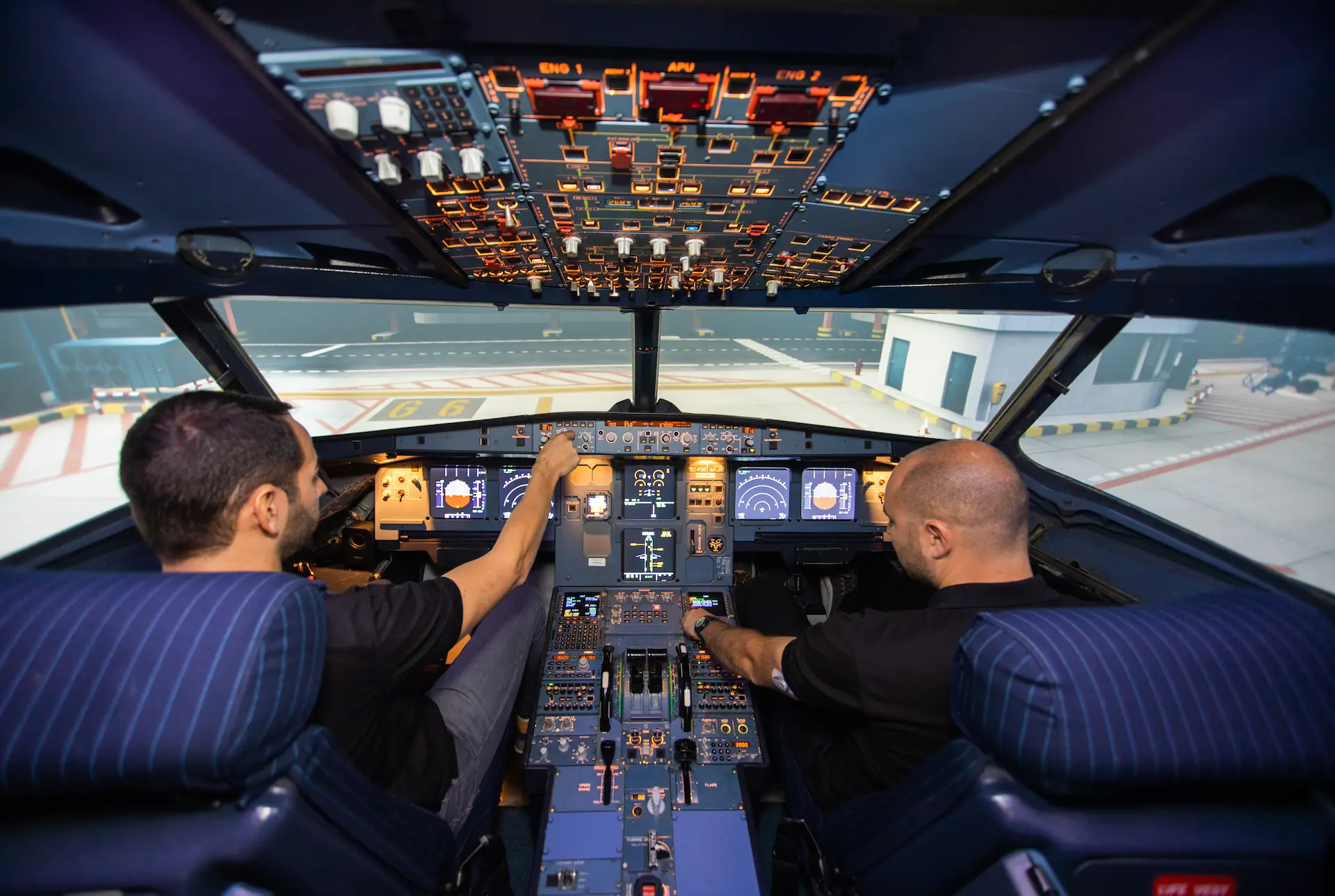 Simulador de vuelo Airbus A320 de Boost Air Academy